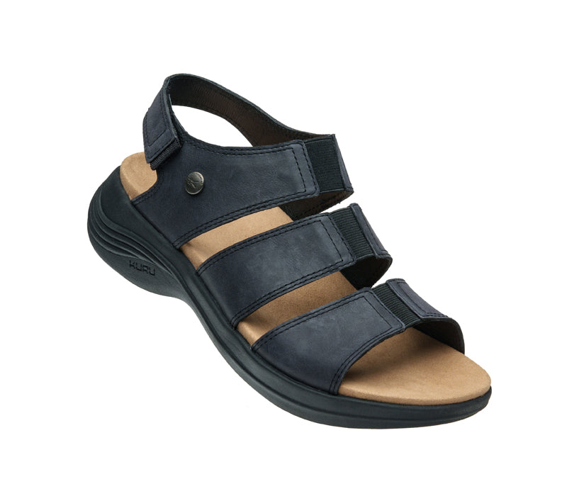 MAIVEN Black Leather Fisherman Sandal | Men's Sandals – Steve Madden