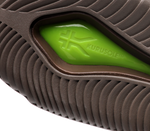 Close-up of the bottom of the heel on the KURU Footwear KALA Men's Sandal in BahamaBrown