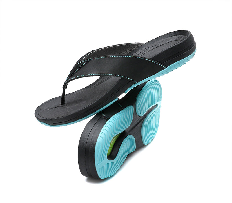 Flip Flops for Men Men Casual Slippers Beach Flip Flops Outdoor Fashion  Sandals Shoes Flip Flops Pvc Dark Blue 40 - Walmart.com