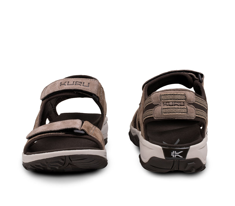 KURU Sandals TREAD CedarBrown VanillaCream PaleKhaki 04