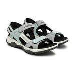 Side by side view of KURU Footwear TREAD Women's Sandals in MistBlue-VaporGray