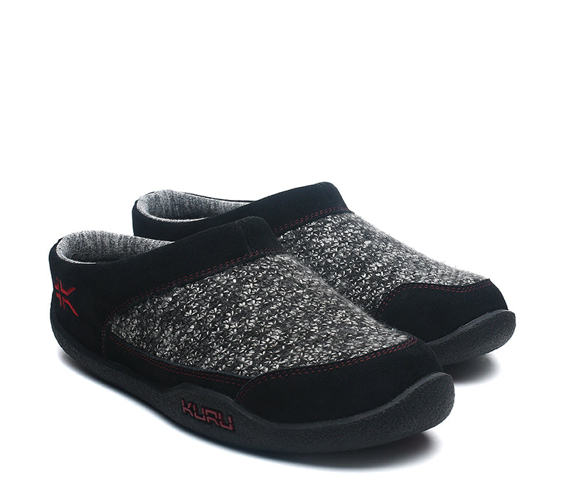 Black best sale slipper shoes