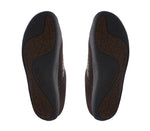 Detail of the sole pattern on the KURU Footwear DRAFT Men's Slipper in CocoaBrown