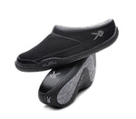 Stacked view of  KURU Footwear DRAFT Men's Slipper in JetBlack