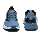 Front and back view on KURU Footwear FLUX Women's Sneaker in MineralBlue-Black