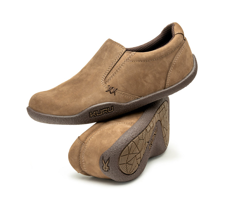 Stacked view of  KURU Footwear KIVI Men's Slip-on Shoe in Warmstone