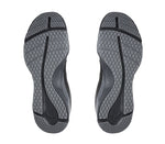 Detail of the sole pattern on the KURU Footwear QUANTUM Men's Fitness Sneaker in JetBlack-Charcoal