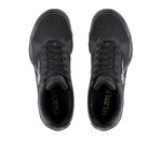 Top view of KURU Footwear QUANTUM Men's Fitness Sneaker in JetBlack-Charcoal