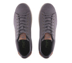 Top view of KURU Footwear ROAM Men's Classic Court Sneaker in SmokeGray-Sand