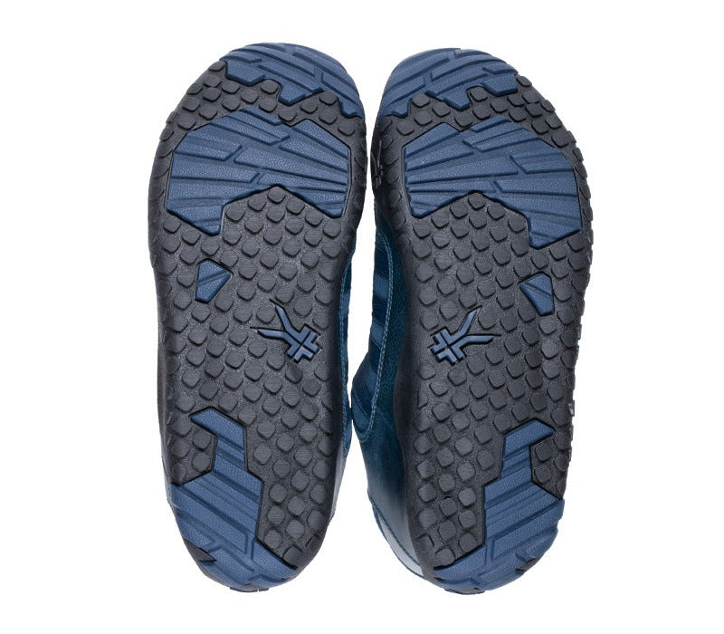 Detail of the sole pattern on the KURU Footwear CHICANE Women's Trail Hiking Shoe in MountainBlue-Black