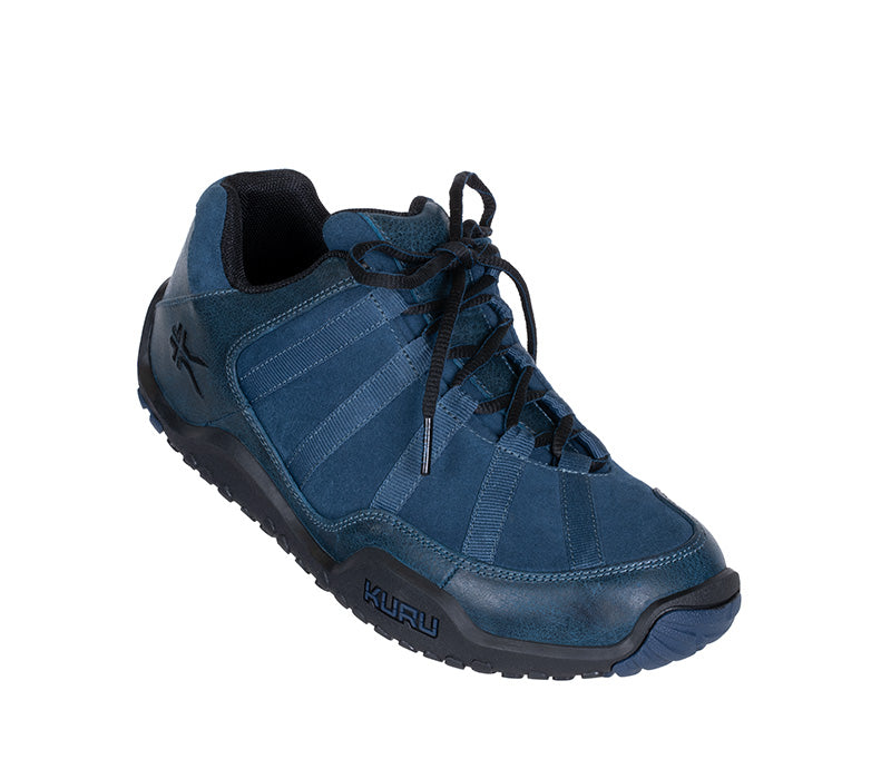 Toe touch view on KURU Footwear CHICANE Women's Trail Hiking Shoe in MountainBlue-Black